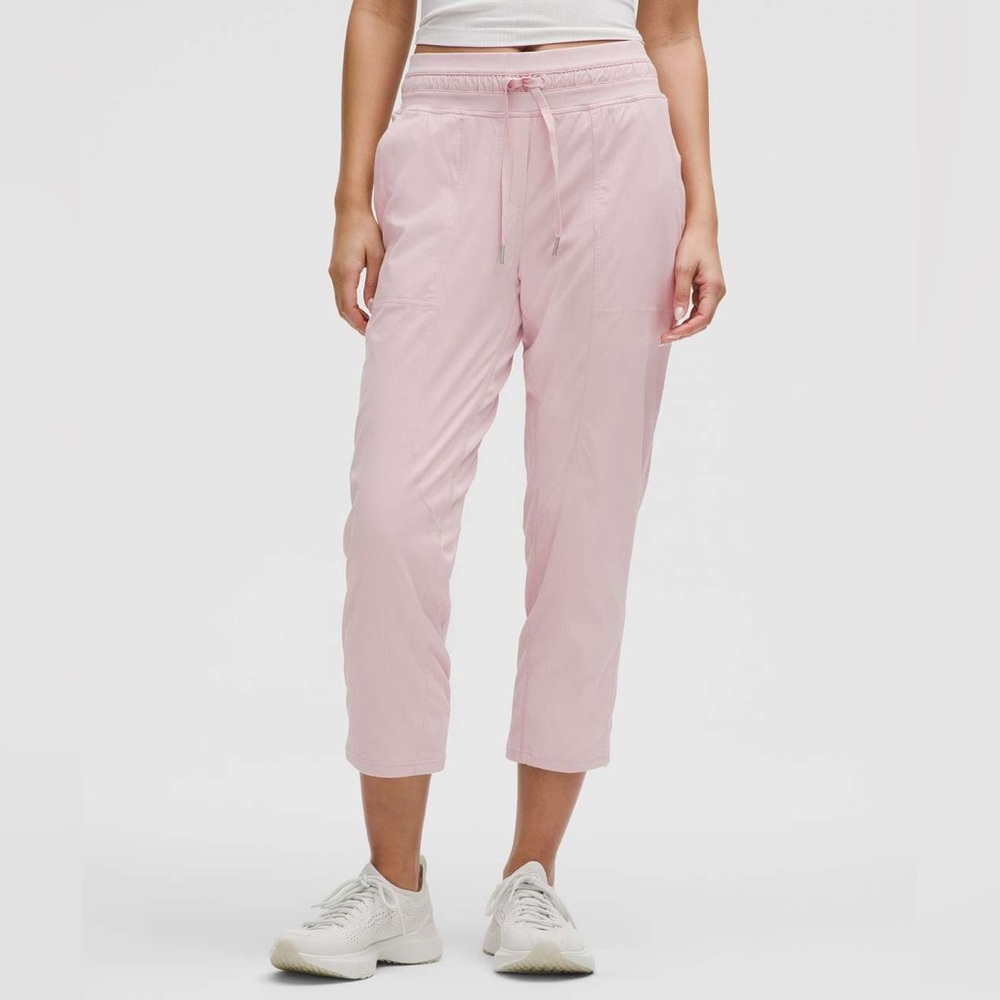 lululemon athletica blush pink leggings with logo tag